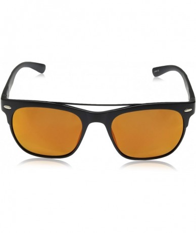 Square Tobor Sunglasses - Matte Black/Red Mirror - CB189XE48SS $69.04