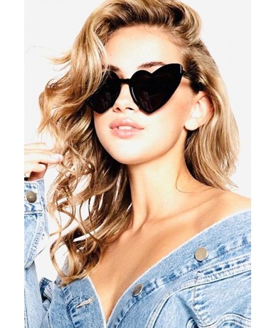 Cat Eye Women Brand Designer Cat Eye Sun Glasses Female Retro Love Heart Shaped Glasses Ladies Shopping UV400 - CY19077EGNO $...