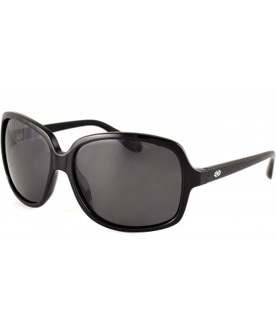 Sport Newport Women's Wraparound Polarized Sunglasses - Multiple Options - Black - CQ12N8UTT91 $33.50