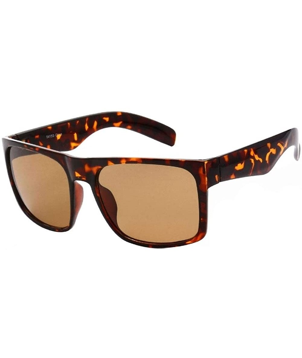 Square Polarized Retro Racer Polarized Collection"Mile-High"-2 Pack - Brown - CI18ODOZC46 $31.42