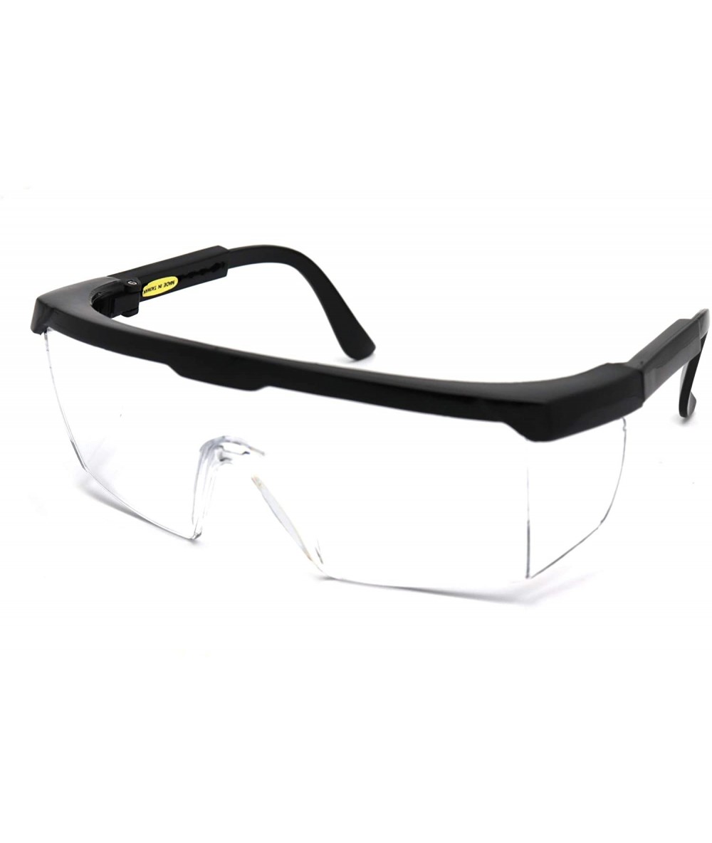 Rectangular Medical Safety Glasses Surgical Liquid Splash Shield Cushion Meets ANSI Z87.1 - Black - C81974GY944 $28.04