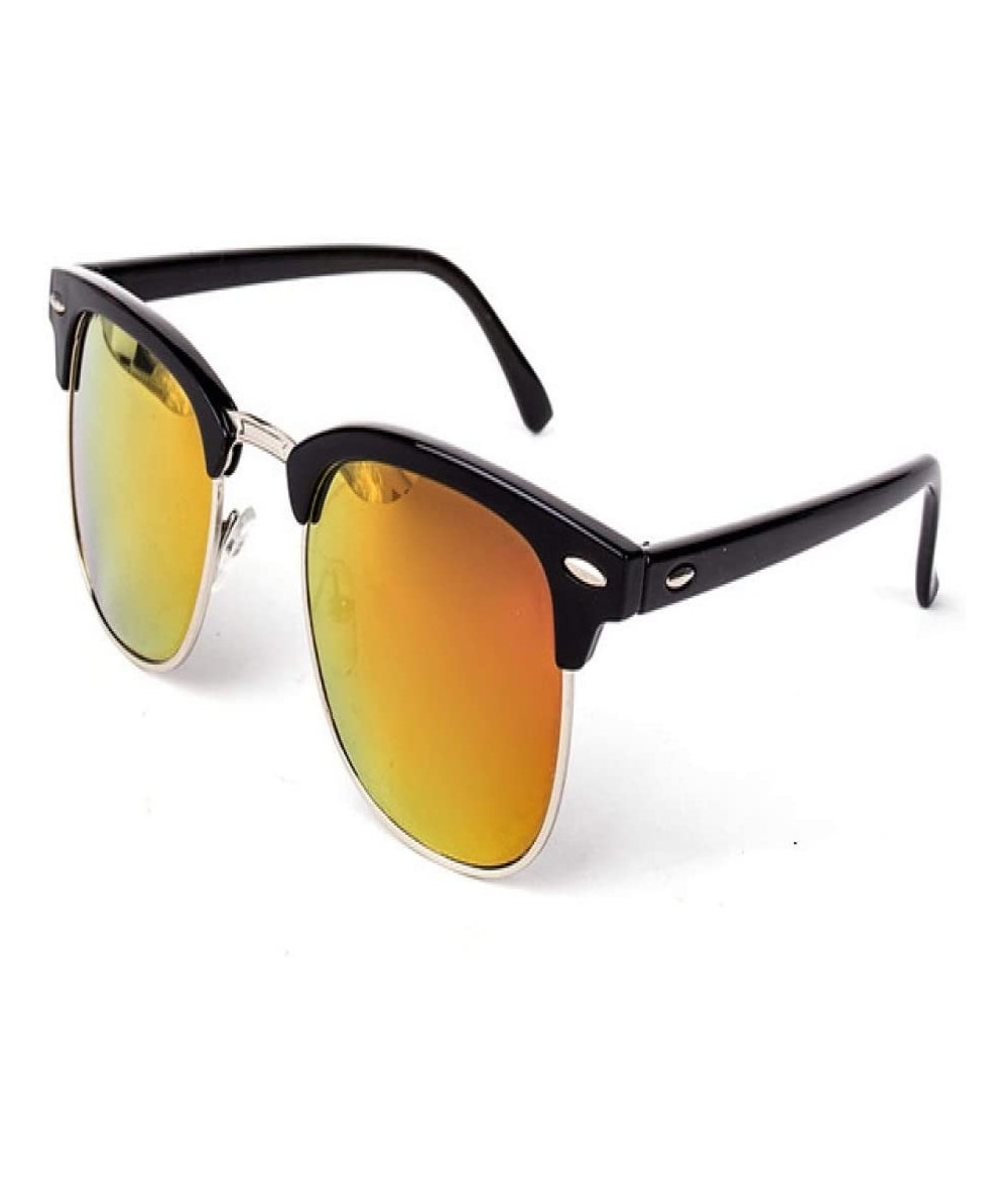 Semi-rimless Vintage Semi-Rimless Sunglasses Women/Men Polarized UV400 Classic Retro Sun Glasses - 5 - CV18OOI5O6L $50.00