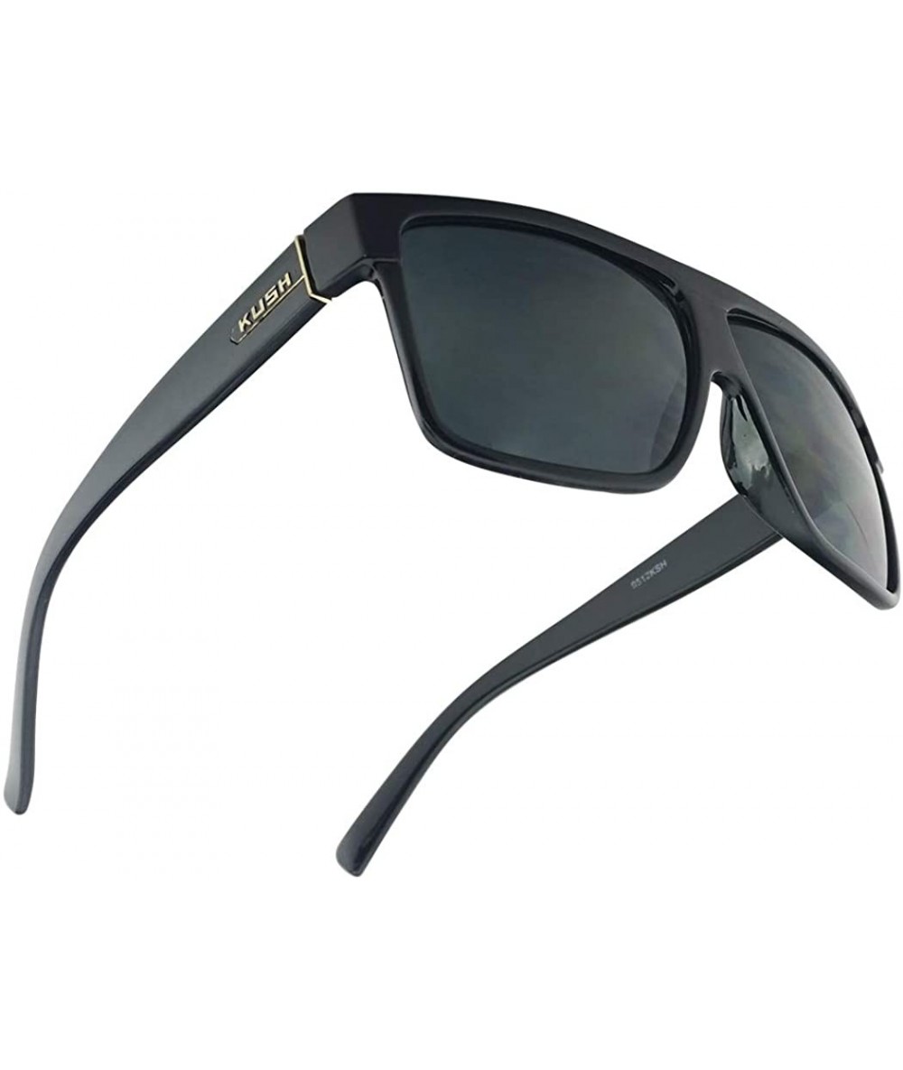 Square Super Dark Square Shape Original OG Black Tinted Sunglasses - Shades for Men - Black Gold Frame - Black - CH18UECOGTS ...