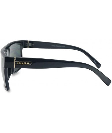 Square Super Dark Square Shape Original OG Black Tinted Sunglasses - Shades for Men - Black Gold Frame - Black - CH18UECOGTS ...