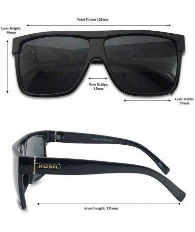 Square Super Dark Square Shape Original OG Black Tinted Sunglasses - Shades for Men - Black Gold Frame - Black - CH18UECOGTS ...