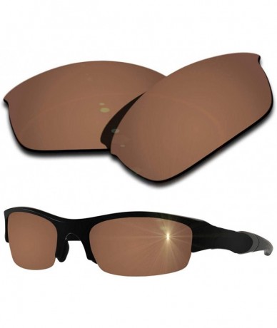 Sport Polarized Replacement Lenses Flak Jacket Sunglasses - Multiple Colors - Brown - CD186GYS6I4 $25.22