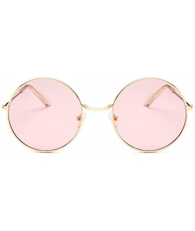 Round Small Round Sunglasses Women Famous Vintage Sun Glasses Retro Personality Metal Eyewear Style - Goldgray - C11985L5KE4 ...